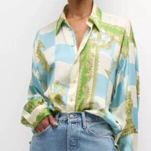 Alemais Checkmate Silk Shirt AU8/US4